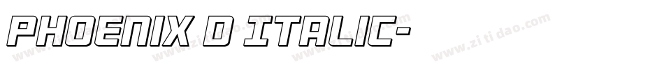 Phoenix D Italic字体转换